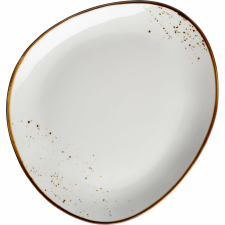 Mäser Ovális tál Pintar White barna pöttyökkel 29x 26 cm, barna, L tányér és evőeszköz