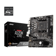 MSI A520M-A PRO AMD A520 AM4 mATX alaplap alaplap