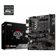 MSI A520M PRO alaplap AMD A520 AM4 foglalat Micro ATX alaplap