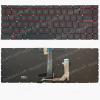 MSI GS65 8SE, GS65 8SG, GS65 8SF Stealth gyári billentyűzet (US kiosztás, háttérvilágítással, piros felirattal)