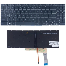 MSI Pulse GL66, GF66, GF76 gyári billentyűzet (US kiosztás, háttérvilágítással) laptop alkatrész
