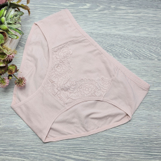 MST Magas derekú női alsó csipke díszítéssel M/L, Púder