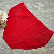 MST Magas derekú női alsó EXTRA méret (mama bugyi) 5XL, Piros