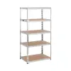 Msw Nagy teherbírású polc - 90 x 60 x 180 cm - 5 x 175 kg - Szürke
