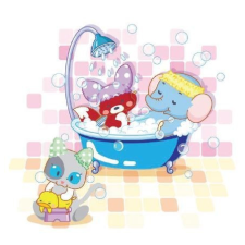  MT073 öntapadós fürdőszobai csempematrica 4db/szett15x15cm tapéta, díszléc és más dekoráció