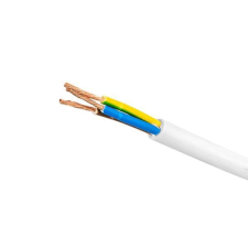 Mt 3x0,75mm2 sodrott vezeték fehér kábel és adapter