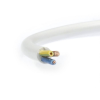  MT (H05VV-F) 3x4 mm2, 1 fm kiszerelés, fehér sodrott réz PVC szigetelésű 300/500V kábel