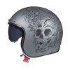 MT HELMETS LE MANS 2 SV nyitott bukósisak Skull & Roses A2 matt ezüst XXL (2XL) (ECE 22.06) MT Helmets Sisakok és ruházat Sisakok és tartozékok Nyitott sisakok