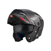 MT HELMETS MT Atom 2 SV felnyitható bukósisak fekete/piros/ezüst matt Méret M (57-58cm)