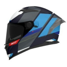 MT HELMETS MT BRAKER CHENTO C7 zárt bukósisak szürke-kék-fehér bukósisak