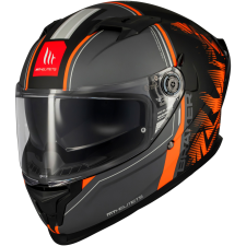 MT HELMETS MT Braker SV Charm zárt motoros bukósisak matt fekete-narancssárga bukósisak