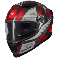 MT HELMETS MT Braker SV Fury zárt motoros bukósisak fekete-szürke-piros bukósisak