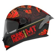 MT HELMETS MT BRAKER SV PUNK RIDER B5 zárt bukósisak piros-fekete bukósisak