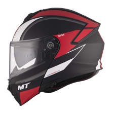 MT HELMETS MT Genesis SV Cave A5 felnyitható bukósisak matt fekete-fehér-piros bukósisak