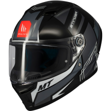 MT HELMETS MT Stinger 2 Tron zárt motoros bukósisak fekete-szürke bukósisak