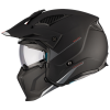 MT HELMETS MT Streetfighter SV S Solid A1 nyitott motoros bukósisak állvédővel fekete matt irídium napellenzővel