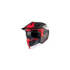 MT HELMETS Próbasisak MT Helmet Streetfighter SV S Totem szürke / piros XXL motoros kabát