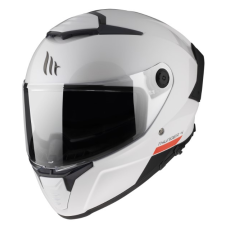 MT HELMETS Zárt motoros sisak MT FF118SV Thunder 4 SV gyöngyházfényű fehér bukósisak