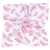 MT T Nagy textil pelenka (120x120) - Fehér alapon rózsaszín tollak