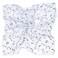 MT T Nagy Textil pelenka (120x120cm) - Fehér alapon fekete csillagképek mosható pelenka