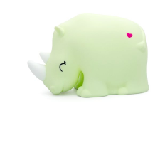 MTM- Gifts MTM DHINK éjszakai fény - orrszarvú, világoszöld, USB világítás