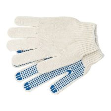 MTX 10-es pamut kesztyû PVC pöttyös bliszteren védőkesztyű
