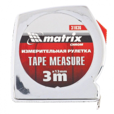 MTX 3m x 13mm Mérõszalag, "CHROME" kétoldalas mérőszerszám