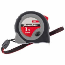 MTX 3mx16mm mérõszalag folyamatos rögzítés gumírozott barkácsolás, csiszolás, rögzítés