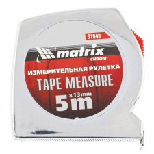 MTX 5mx13mm "CHROME" mérőszalag kétoldalas mérőműszer