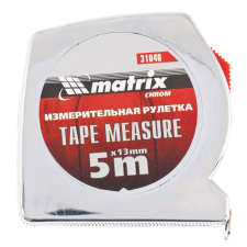 MTX 5mx13mm "CHROME" mérőszalag kétoldalas barkácsolás, csiszolás, rögzítés