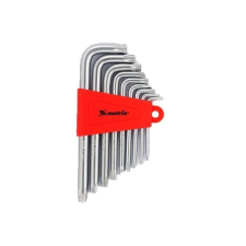 MTX 9 részes hosszított Torx fényes hosszú kulcsszett T10-T50 CrV fogó