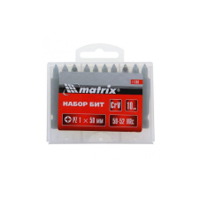 MTX PZ2x50mm, 10db bitfejkészlet 45X acél tokban bitfej készlet