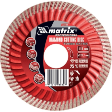 MTX Turbó Extra gyémántvágó tárcsa 230x22,2mm száraz barkácsgép tartozék