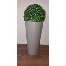 Mű buxus prémium minőségű bézs mocca műanyag padlóvázában dekoráció