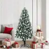  Mű karácsonyfa 300 LED-del Zöld 180 cm PVC és Acél és Műanyag