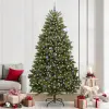  Mű karácsonyfa LED -es lámpákkal Zöld 240 cm PVC és fém