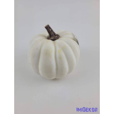  Mű tök 10cm - Fehér dekorációs kellék