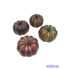  Mű tök 7cm 4db/csomag - Sötét Barna dekorációs kellék