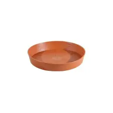  Műanyag alátét kettő csíkkal az oldalán 18 cm terrakotta kerti tárolás