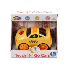  Műanyag autó fénnyel és hanggal - sárga, többféle (3196) készségfejlesztő