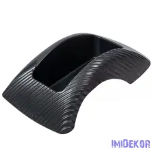  Műanyag domború tál mintás 33,5x20x10cm - Grafit dekorációs kellék