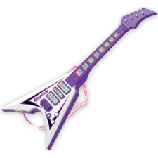Műanyag elektromos gitár gyerekeknek, 55 cm, 2+ év, Lila játékhangszer