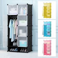  Műanyag elemes szekrény kék bútor