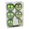  Műanyag gömb mohazöld 8cm 6db-os
