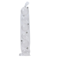  Műanyag gömb transparens 7cm 6db-os csomag karácsonyfadísz