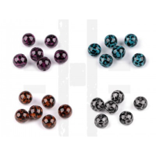  Műanyag gyöngy leopárd minta - 6 db dekorációs kellék