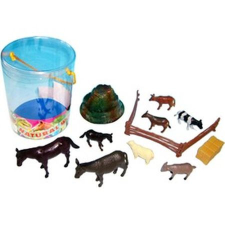  Műanyag háziállat 10 darabos készlet - 10 - 15 cm (26059) játékfigura