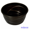  Műanyag kerek hullámos mintás tál D15,5cm M7,5cm - Grafit