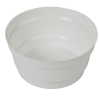  Műanyag kerek tál 13,5cm x 7cm fehér