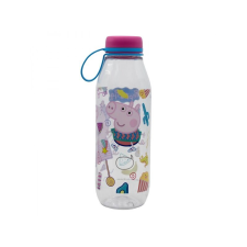 Műanyag palack szilikon hurokkal PEPPA PIG, 650ml, 14838 kulacs, kulacstartó